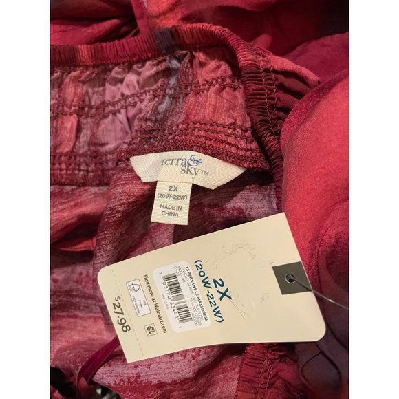 Terra & Sky Peasant Maxi Dress - Picture 7 of 8
